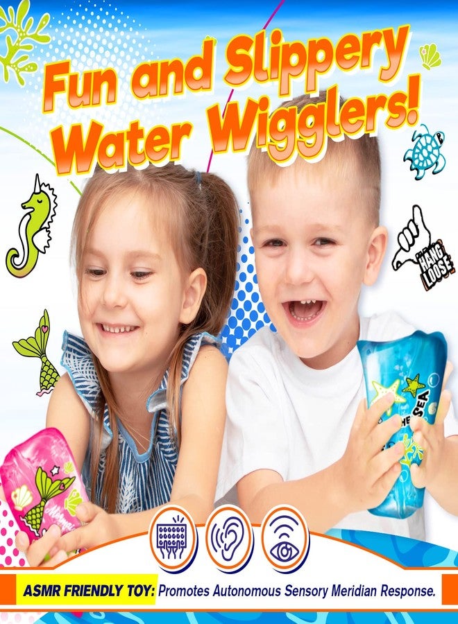 JA-RU Water Snake Fidget Toy (6 Units Assorted Colors) Slippery Water Wiggler Toy, Sensory Stress Relief Toys for Kids, Party Favors, Classroom Prizes, & Goodie Bag Stuffers. 5559-6s - Image 3